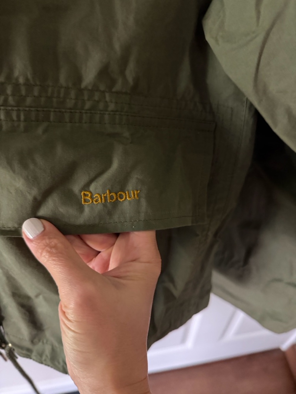 Barbour Showerproof Green Cotton Nith Jacket, US 4 - Picture 5 of 8